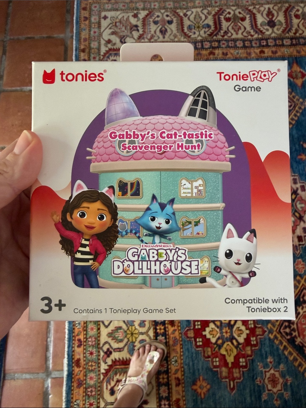Tonies ToniePlay Game - Gabby's Cat-tastic Scavenger Hunt (Pink/Teal/Purple)
